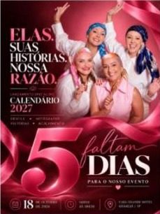 Faltam 5 dias para o nosso evento